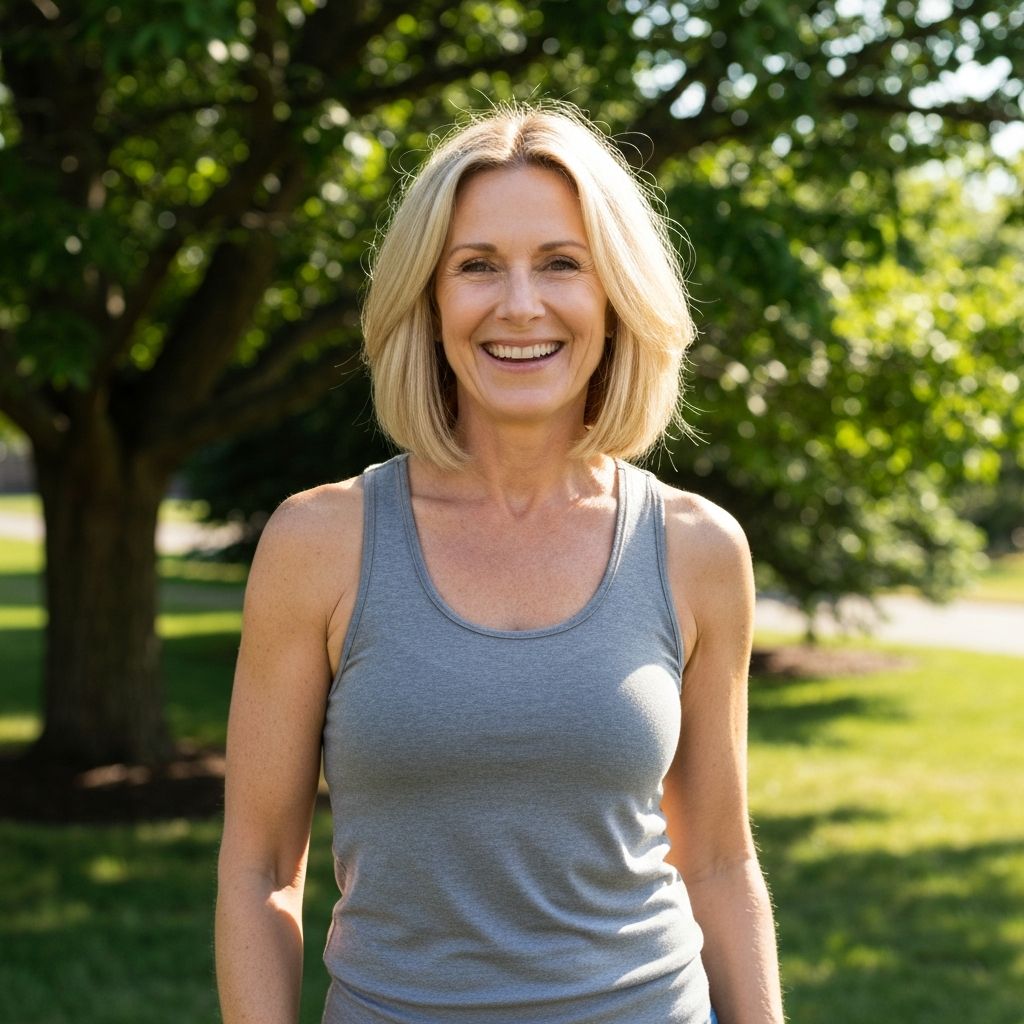 Happy patient after wellness transformation